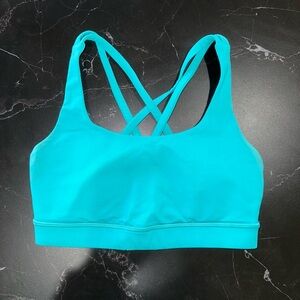 Lululemon Energy Luxtreme Sports Bra - Turquoise Tide - Size 4 - New